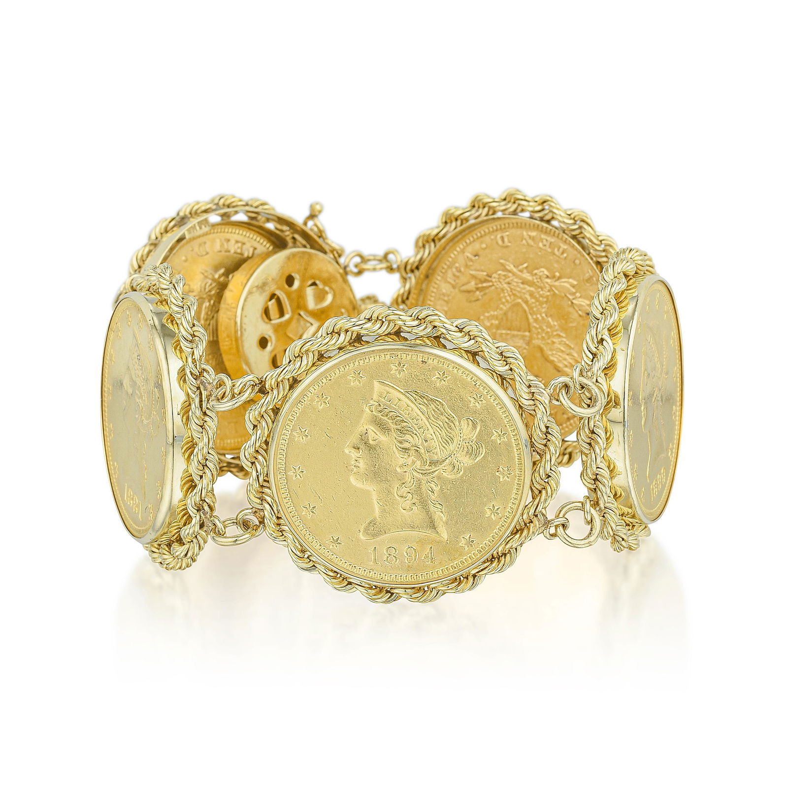 Ten Dollar Liberty Gold Coin Bracelet (1 of 3)