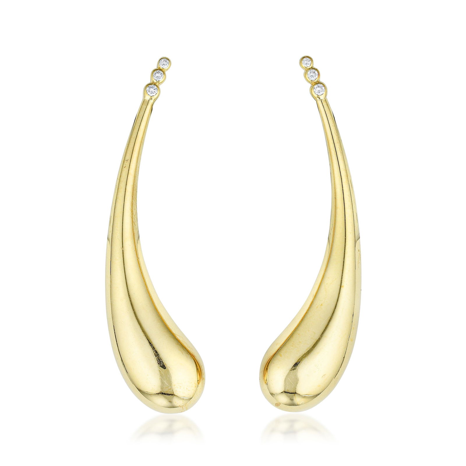 Tiffany & Co. Elsa Peretti Diamond Teardrop Earrings (1 of 3)