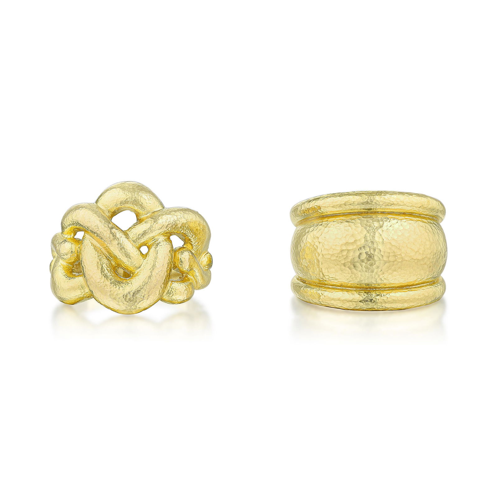 Group of Lalaounis Hammered Gold Rings (1 of 4)