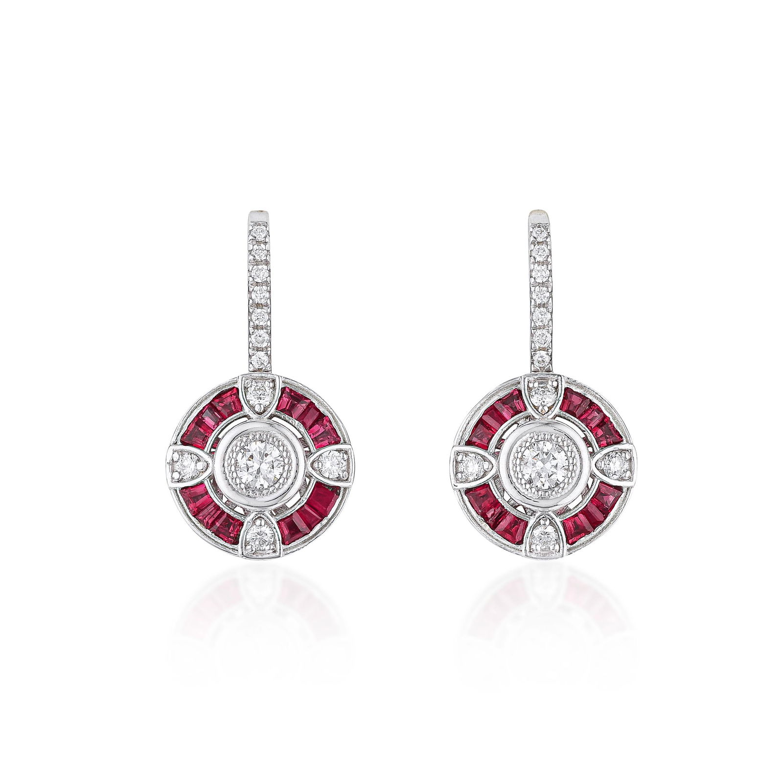 Diamond and Ruby Earrings (1 of 2)