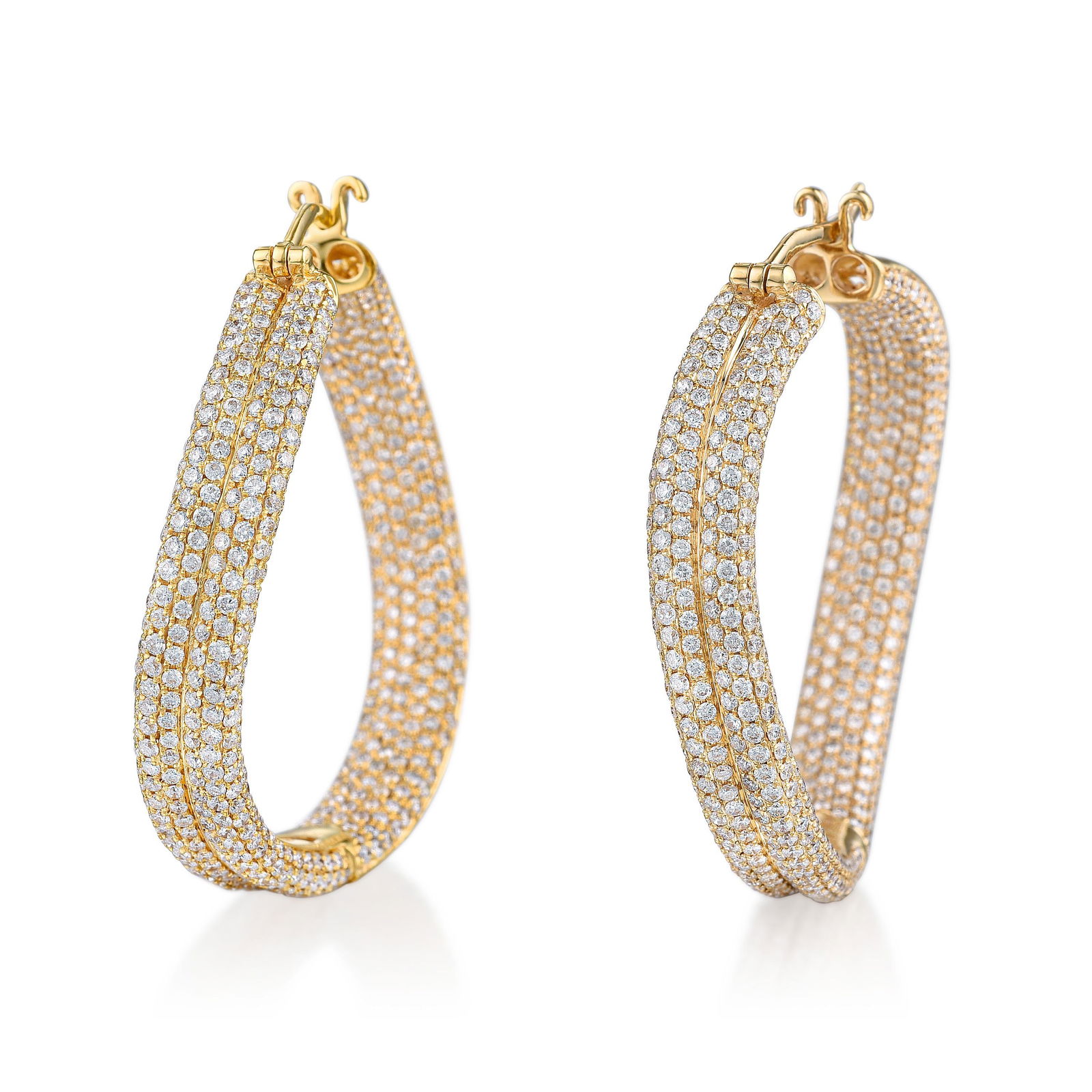 Jacob & Co. Diamond Pave Hoop Earrings (1 of 3)