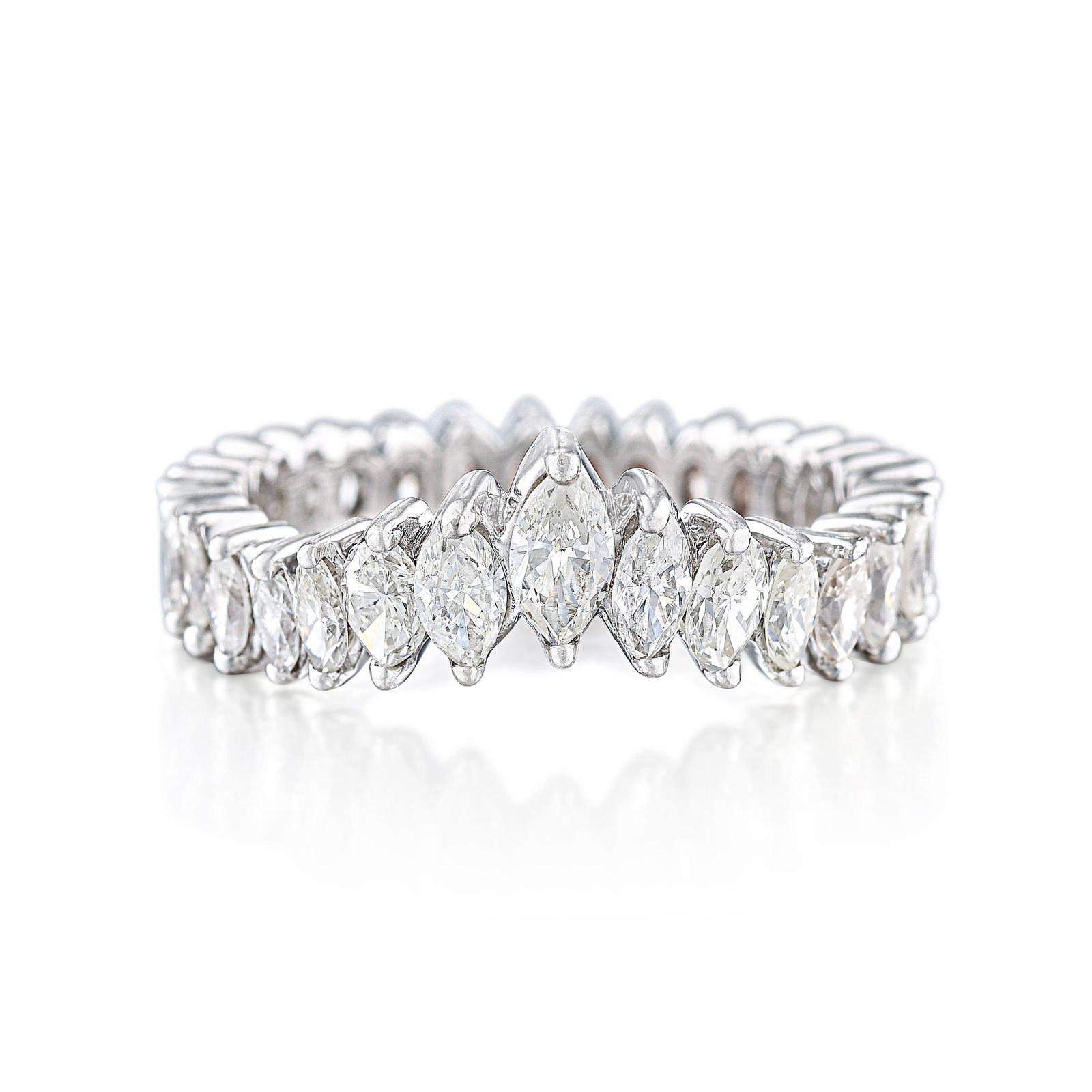 V Marquise-Cut Diamond Eternity Band (1 of 2)