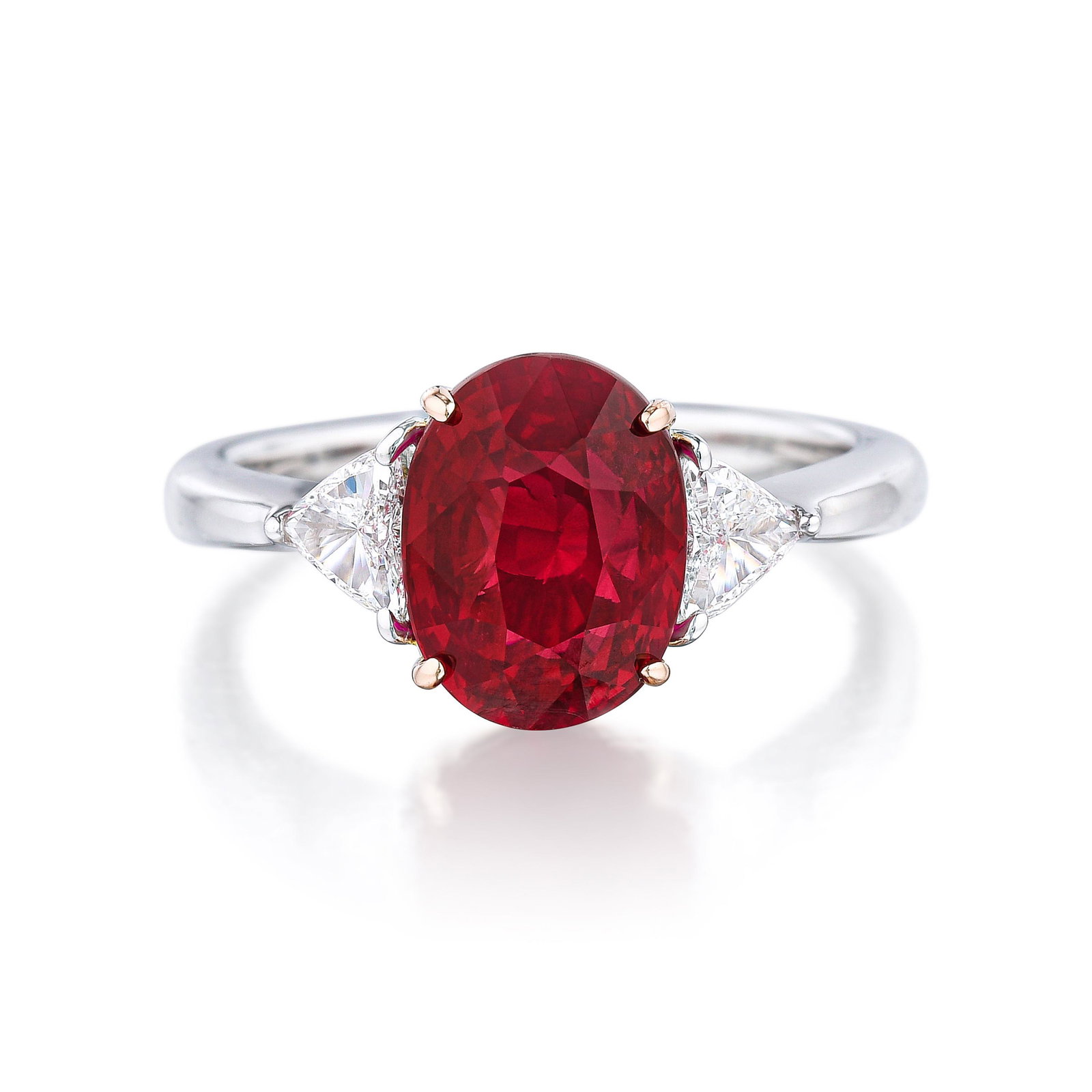 4.00-Carat Mozambique Unheated Ruby and Diamond Ring (1 of 4)