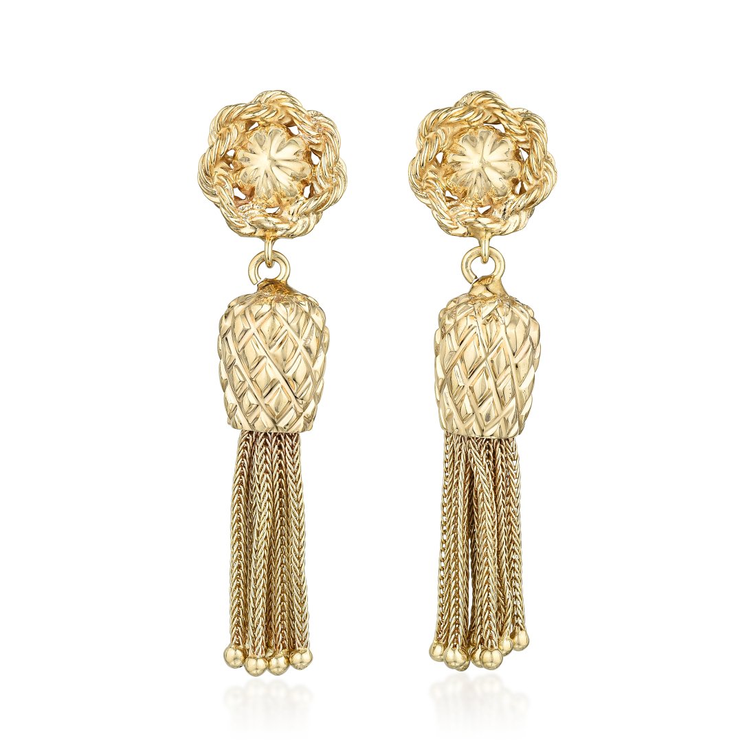 Gold Dangle Earrings (1 of 2)