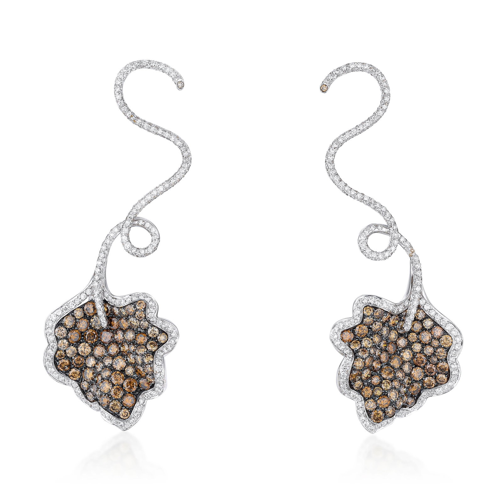 Ambrosi Diamond Leaf Earrings (1 of 3)