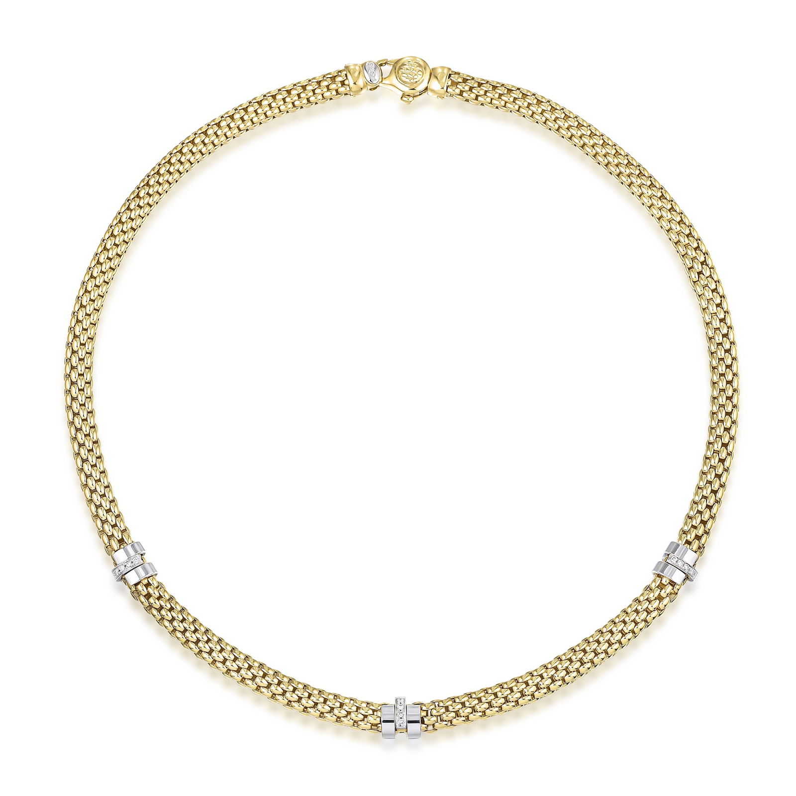 Diamond Chain Necklace, Italian (1 of 2)