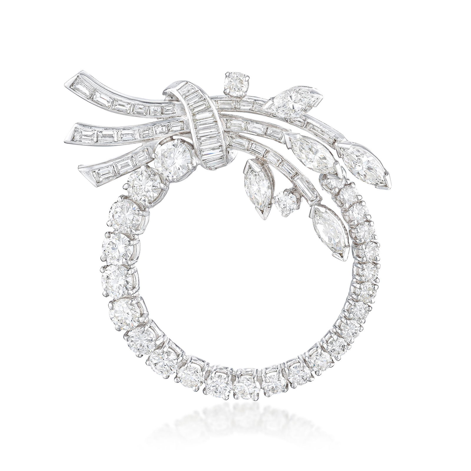 Diamond Wreath Brooch (1 of 2)