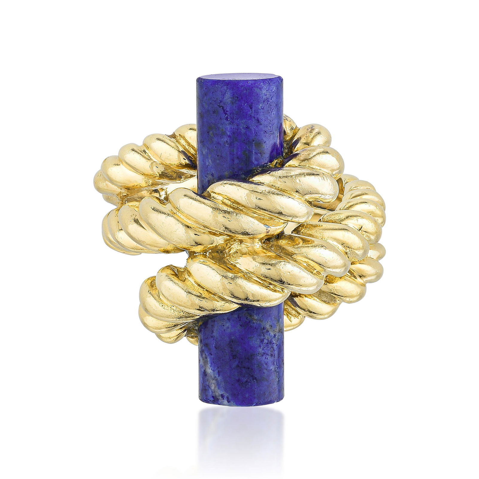 Lapis Rope Ring, French (1 of 3)
