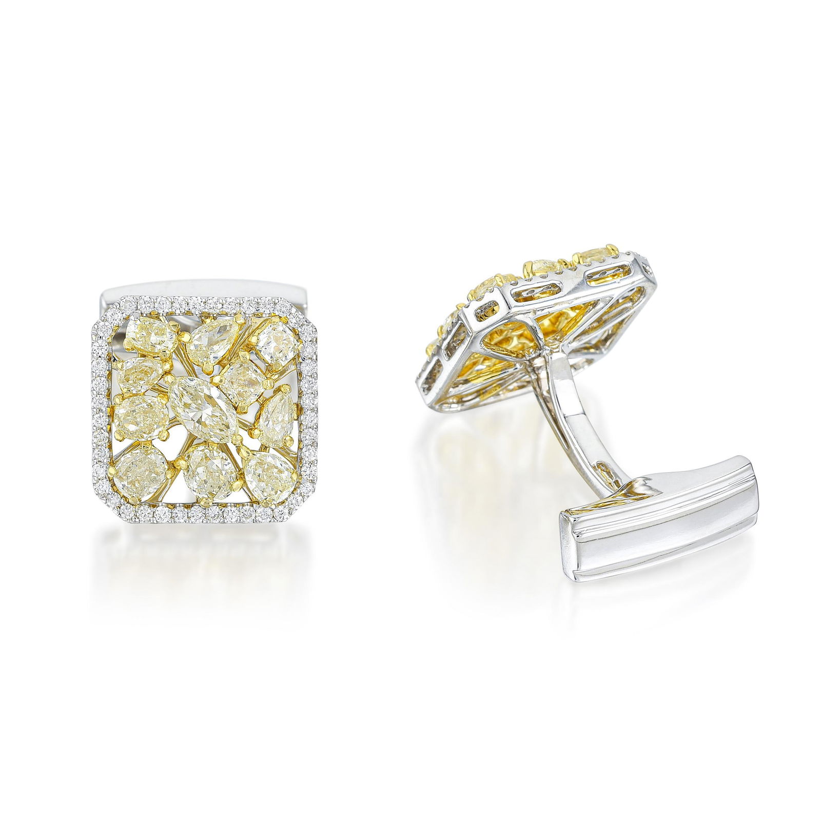 Colored Diamond Cufflinks (1 of 2)