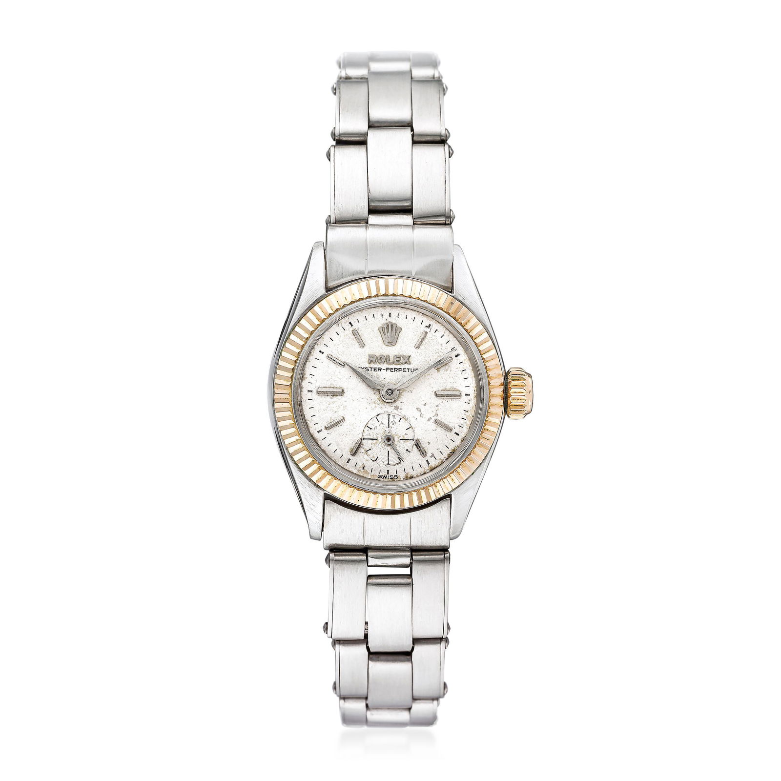 Rolex Ladies' Oyster Perpetual Date in Steel and 18K Rose Gold (1 of 2)