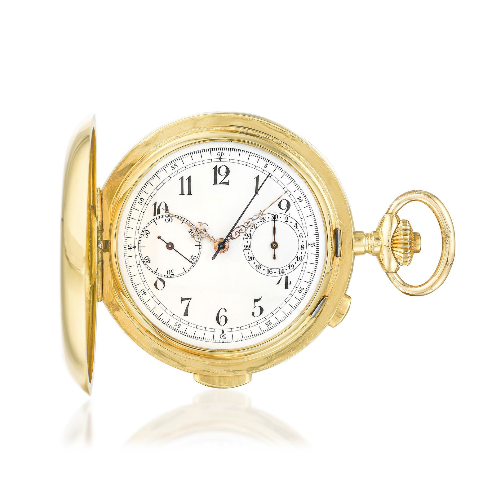 Chronograph Minute Repeater Pocket Watch in 18K Gold (1 of 5)