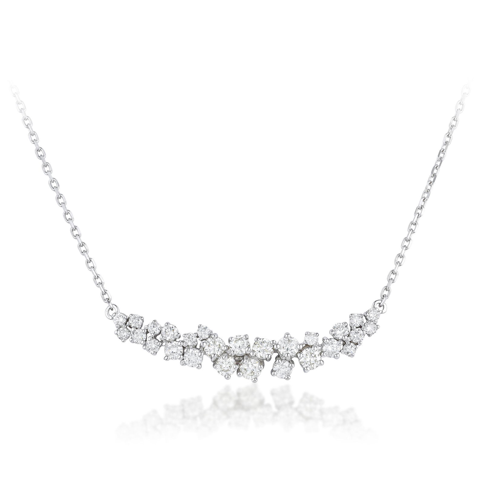 Diamond Cluster Necklace (1 of 2)