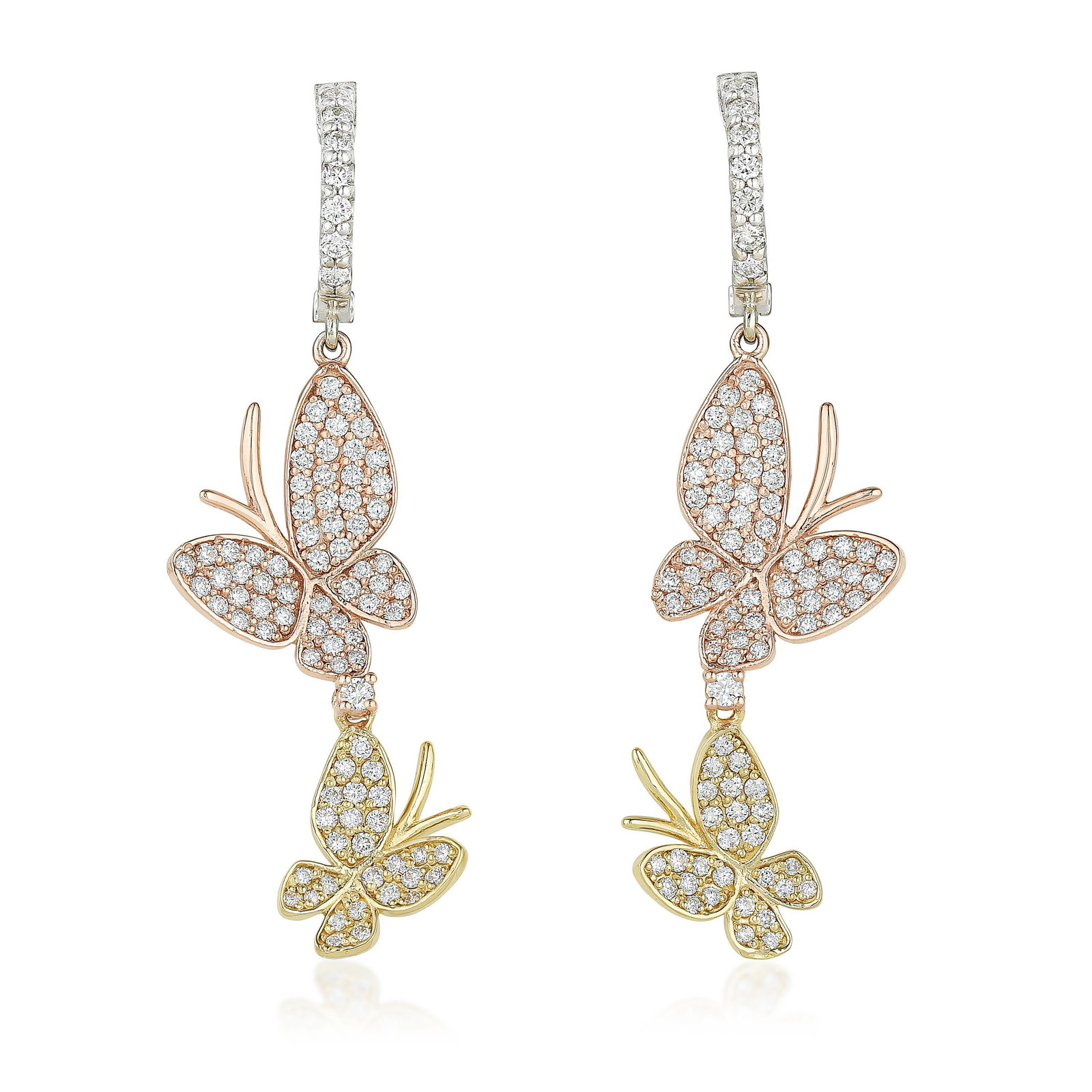 Diamond Butterfly Earrings (1 of 2)