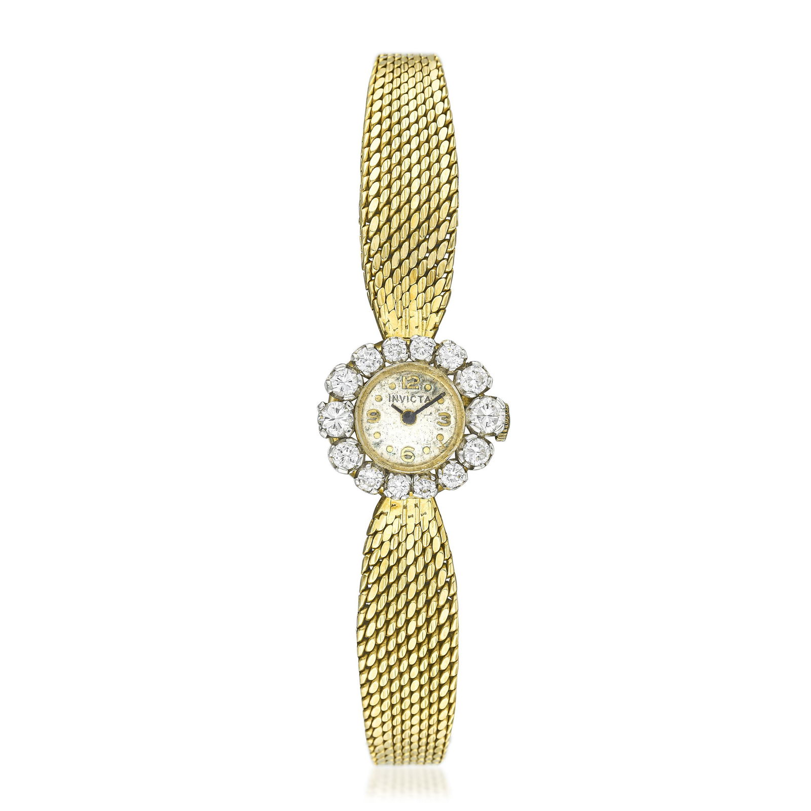 Invicta 18K Gold Ladies Bracelet Watch with Diamonds (1 of 2)