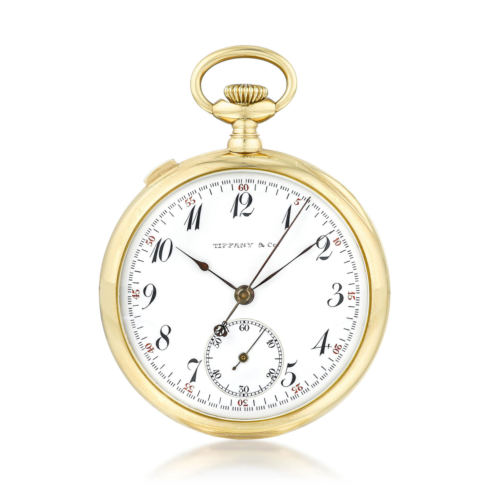 Tiffany & Co. 18K Gold Split Second Chronograph Pocket Watch (1 of 2)