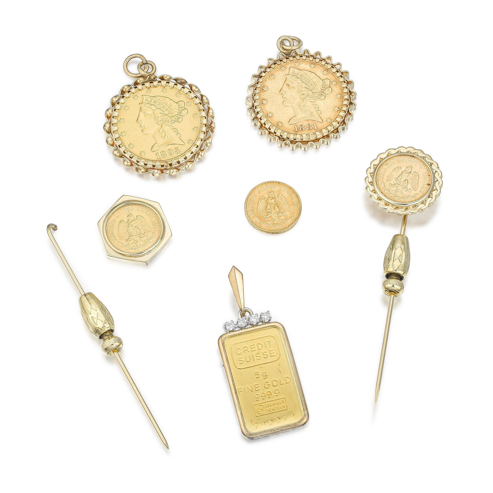 Group of Gold Coin and Gold Jewelry (1 of 2)