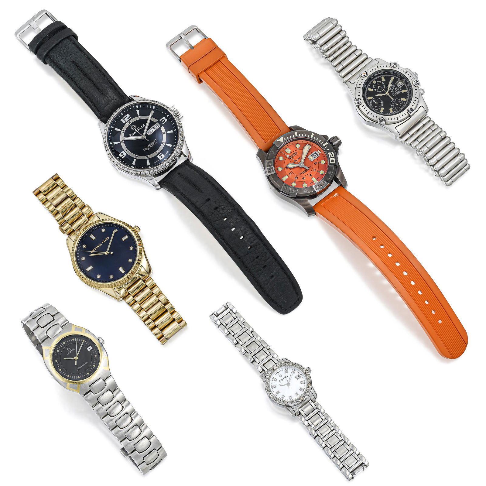 No-Reserve Lot - Group of 6 Watches (1 of 2)