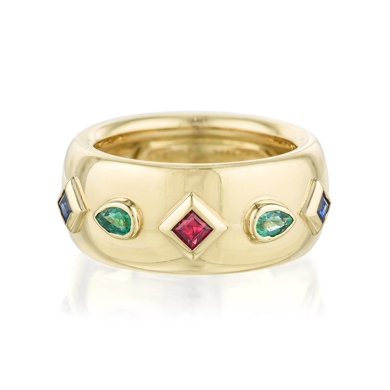 Cartier Emerald Sapphire and Ruby Ring (1 of 3)