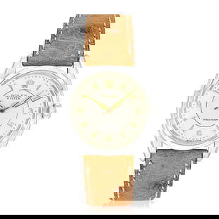 Rolex Oyster Precision in Steel: Summary of Key CharacteristicsCIRCA: 1956 CASE MATERIAL: Stainless steel DIAL: White honeycomb dial with silver center. Applied hour markers. CASE DIMENSIONS: 34 mm in diameter BRACELET SIZE: 7 5/8 in