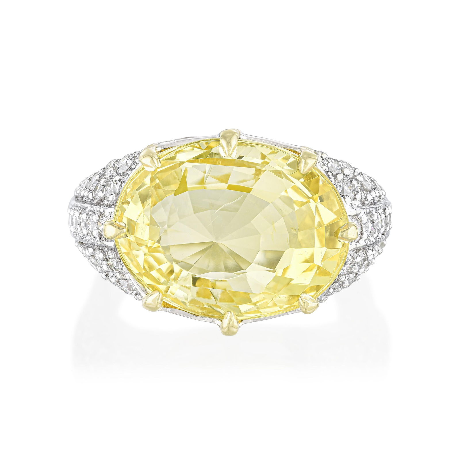 Gia certified yellow clearance sapphire