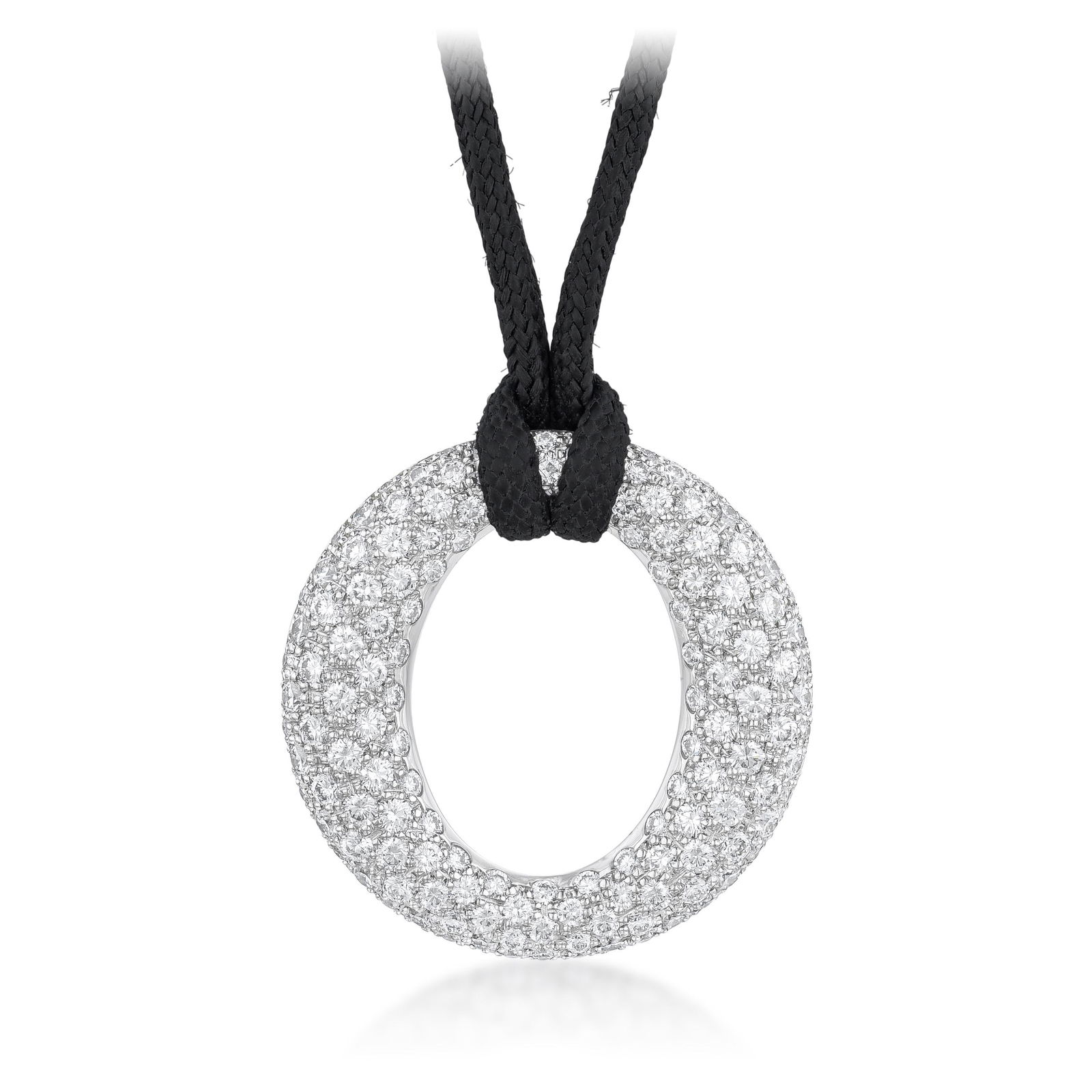 Tiffany & Co. Elsa Peretti Sevillana Diamond Pendant Necklace with Box (1 of 4)