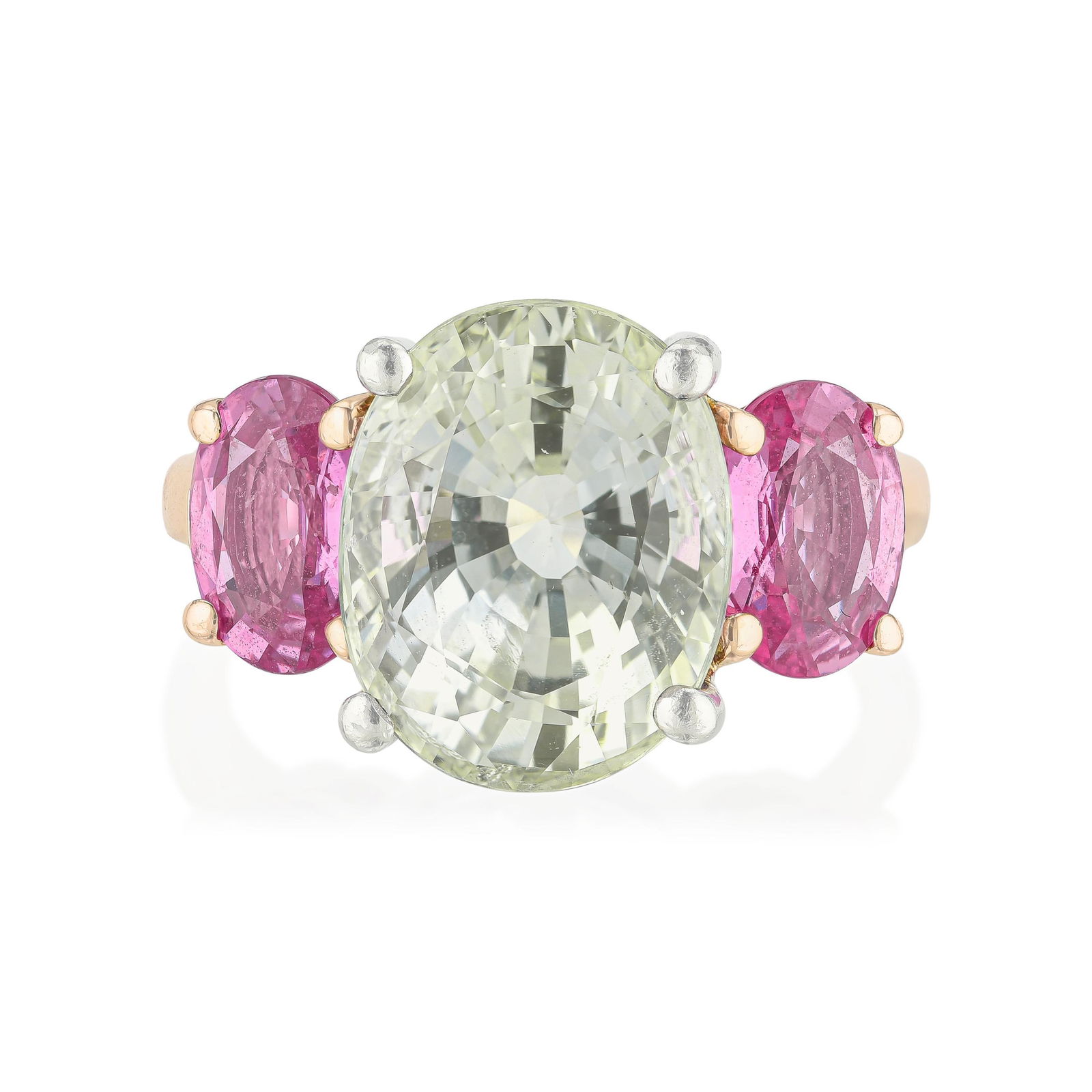 6.80-Carat Sapphire Three Stone Ring, GIA Certified (1 of 3)