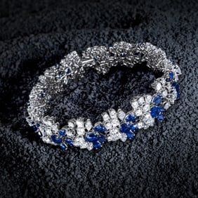 Sapphire and Diamond Bracelet