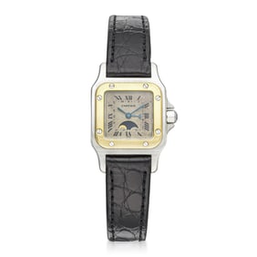 Cartier Santos Galbee Date Moon Phase in Steel and Gold