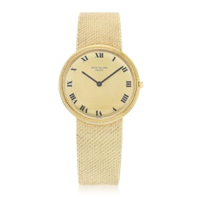Patek Philippe Calatrava Hobnail in 18K Gold