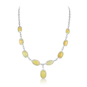 Opal and Diamond Necklace