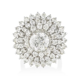 Diamond Cluster Ring
