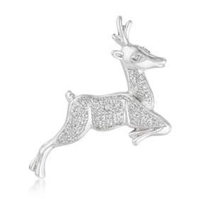 Diamond Deer Pin