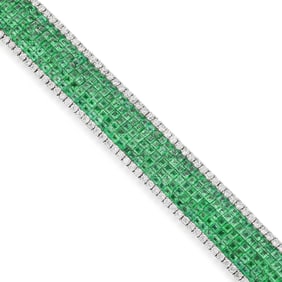 Emerald and Diamond Bracelet