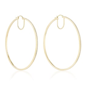 Hoop Diamond Earrings