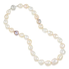 Baroque Multi-color Pearl Necklace