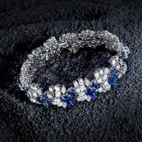 Sapphire and Diamond Bracelet