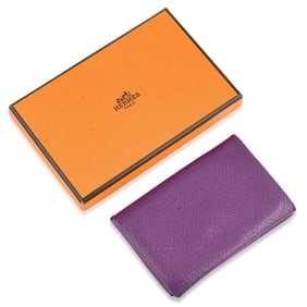 Hermes Calvi Card Holder, with Box