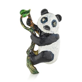 Vintage Panda Enamel Pin