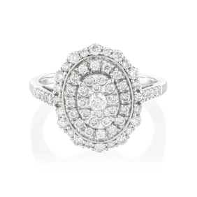Diamond Cluster Ring