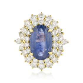 Sapphire and Diamond Ring