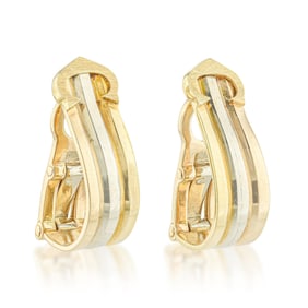 Double C Earrings Tri-Color by Cartier