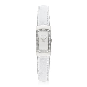 Tiffany & Co. Classique in 18K White Gold with Diamonds
