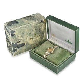 Rolex Oyster Perpetual Date in Steel and 14K Gold, with Box and Papers