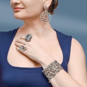 Diamond Wide Bracelet