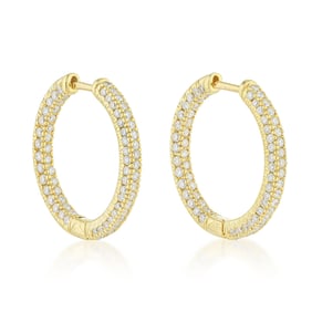 Diamond Hoop Earrings