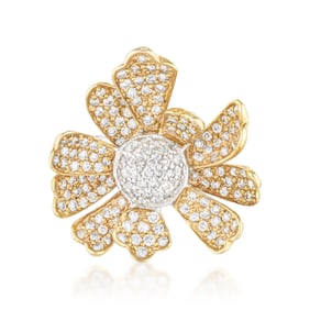 Flower Gold and Diamond Ring