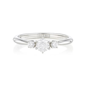 Mikimoto Diamond Ring, with GIA and Mikimoto Certificate