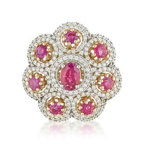 Ruby and Diamond Statement Ring