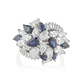 Sapphire and Diamond Ring