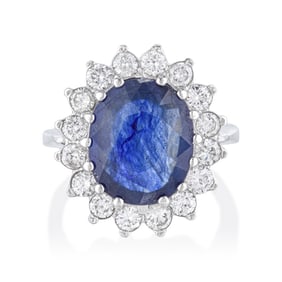 Sapphire and Diamond Ring